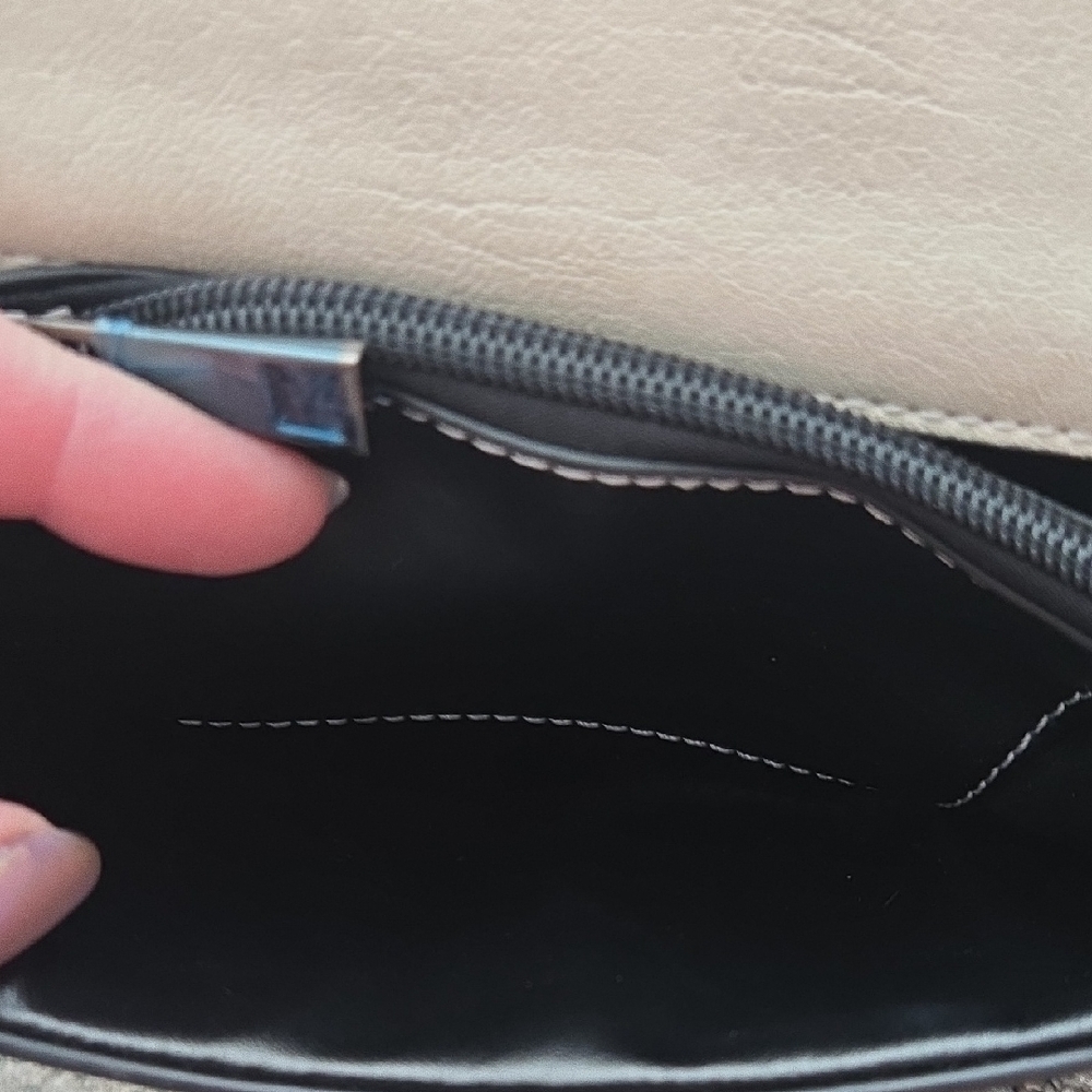 VENUS Cream Crossbody Bag with Turquoise Accents - Picture 12 of 15